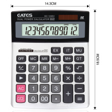 Office 12 Digits Dual Power Table Calculator EX & IT Function Big LCD Display Electronic Calculator